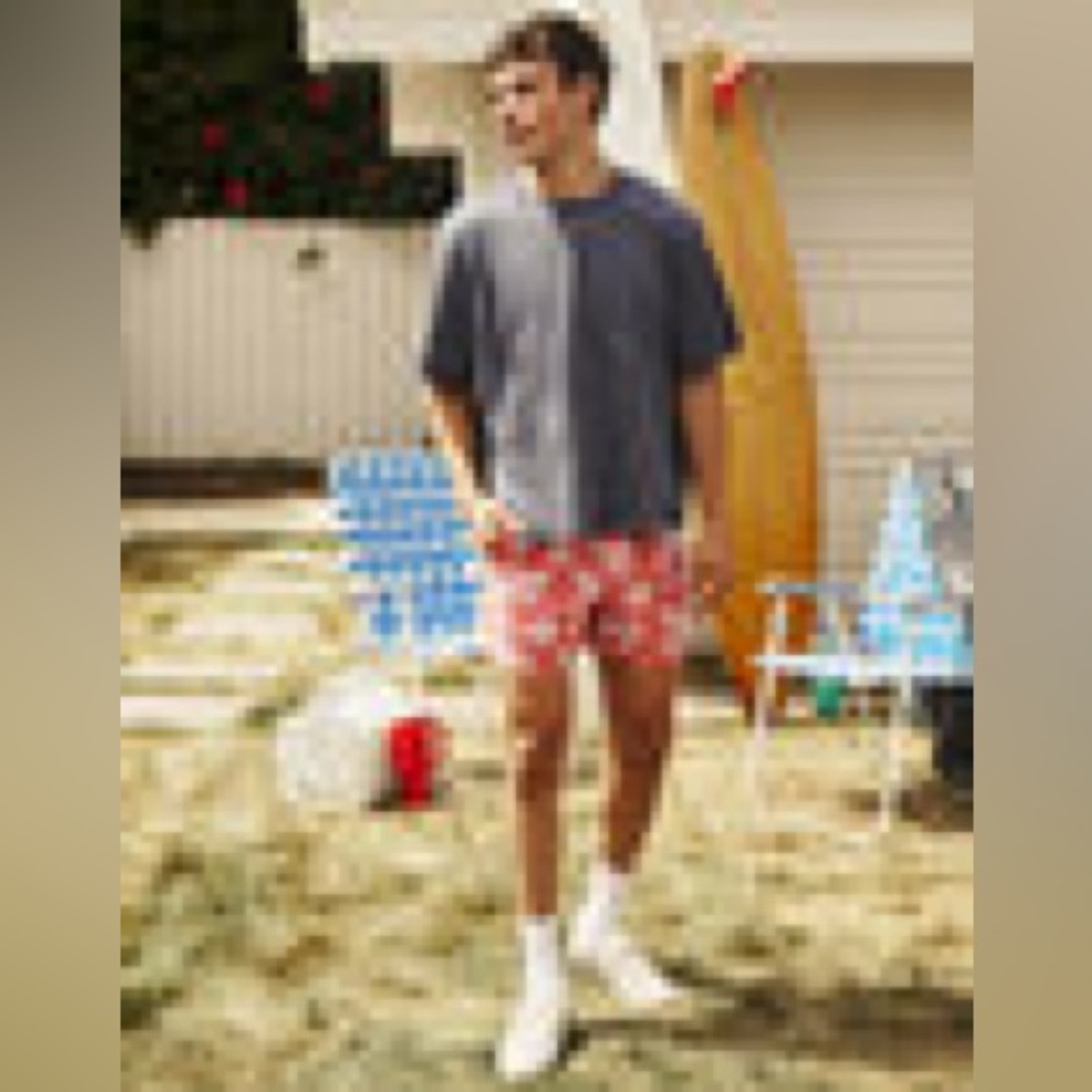 RSQ 100% Cotton Vintage Wash Men's Boxy Blue Tee Size Small - Picture 2 of 9